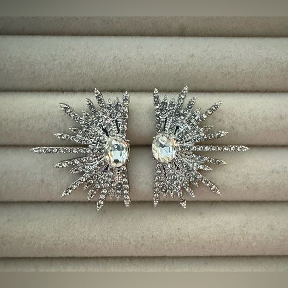 ✨ Stunning Zircon Winged Stud Earrings - Picture 6 of 10